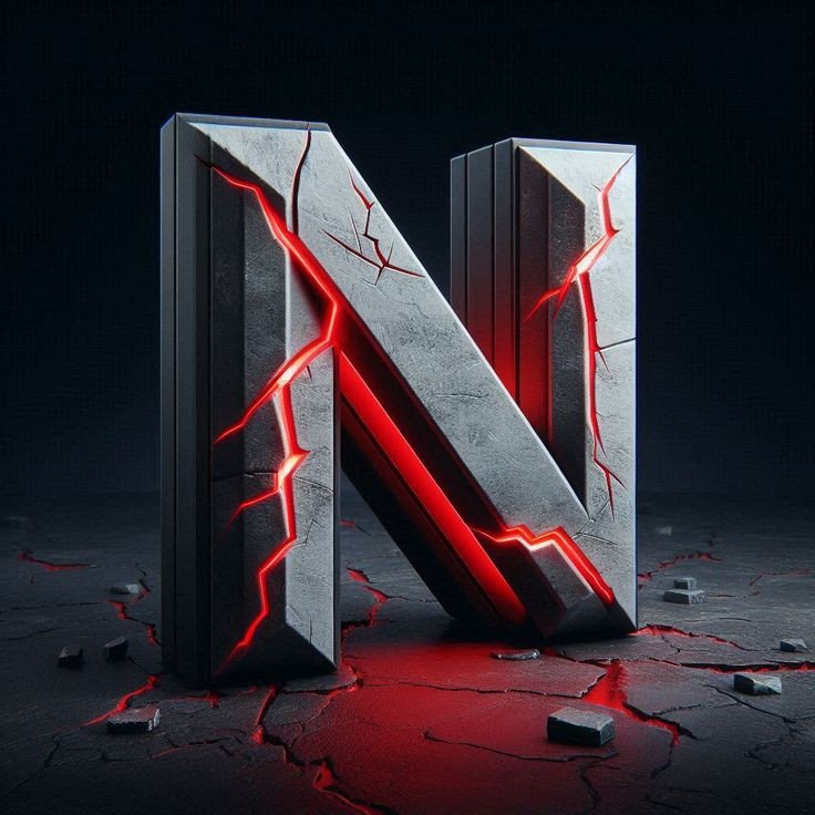 N name dp black colour