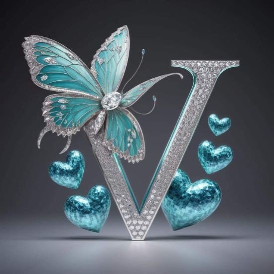 V name stylish dp images