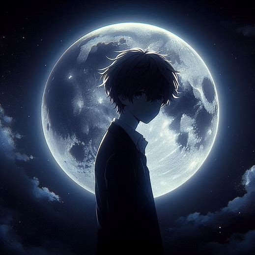 crying sad boy dp black