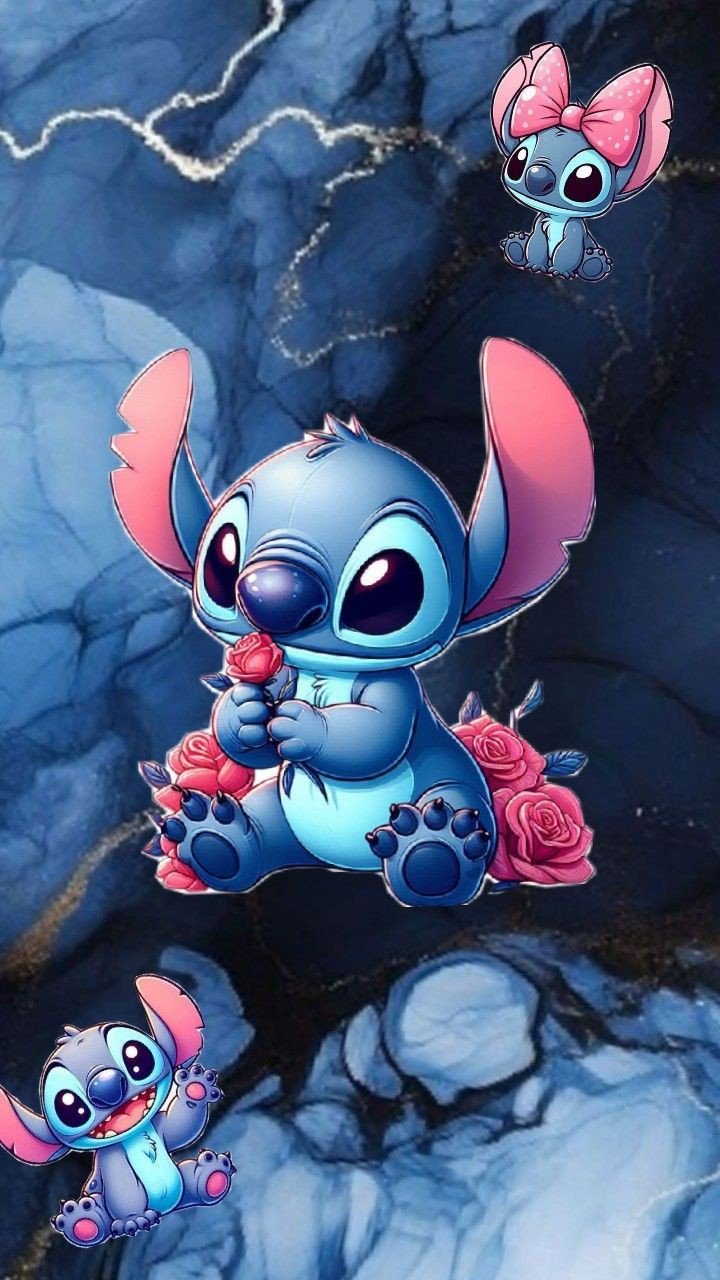 cute stitch wallpaper aesthetic gif
