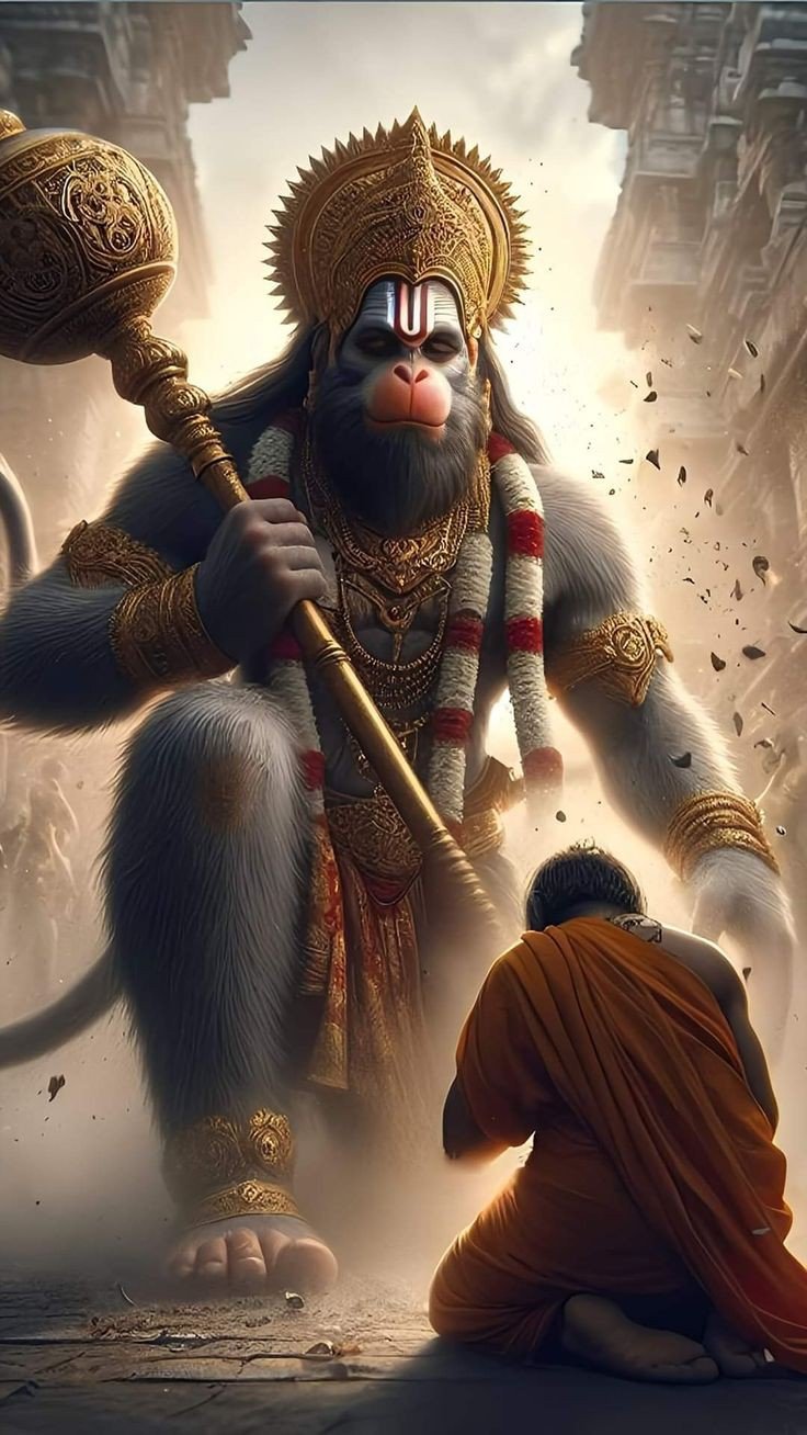 hanuman ji dp angry