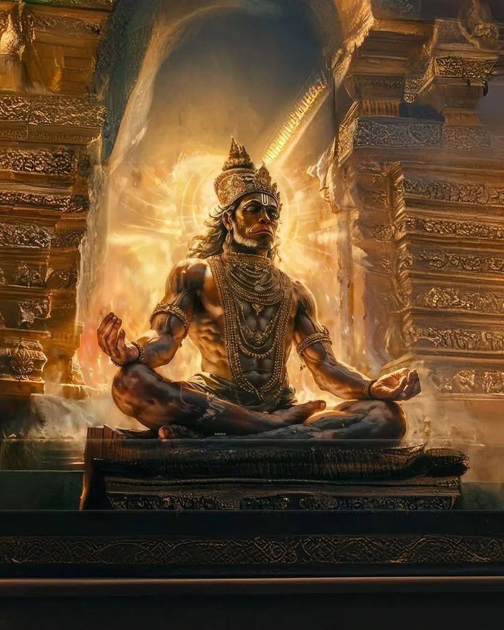 hanuman ji photo black background