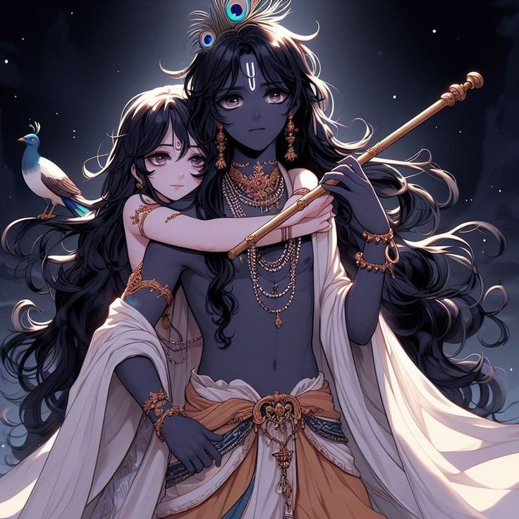 krishna and radha dp