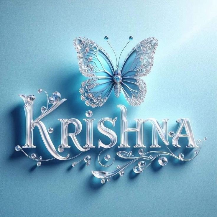 krishna name dp