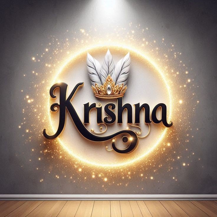 krishna name photo