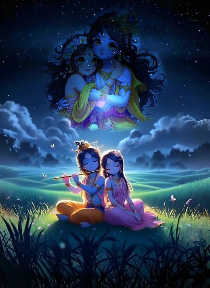 radha krishna cartoon wallpaper hd 4k for pc
