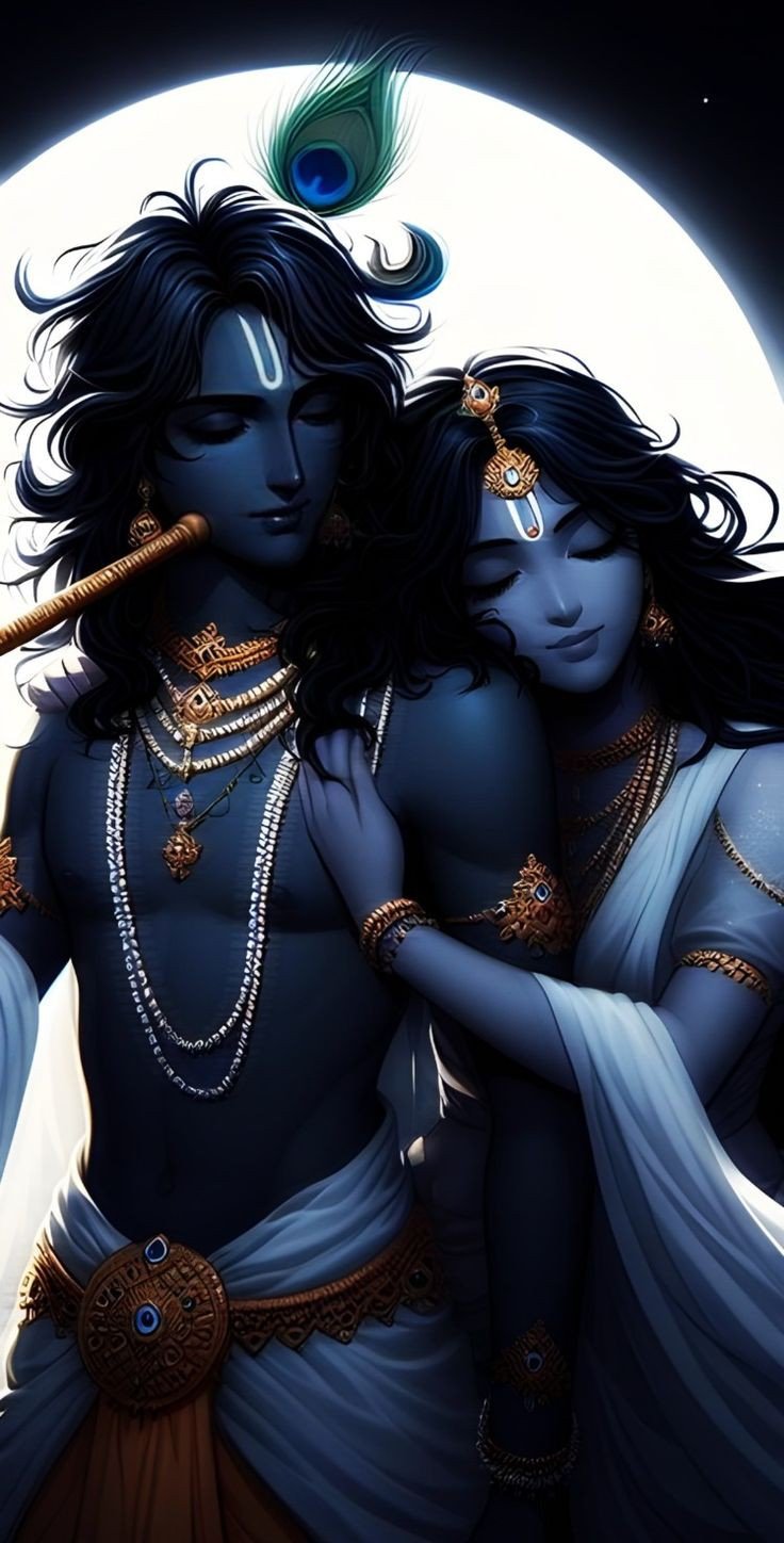 radha krishna wallpaper cartoon hd 4k