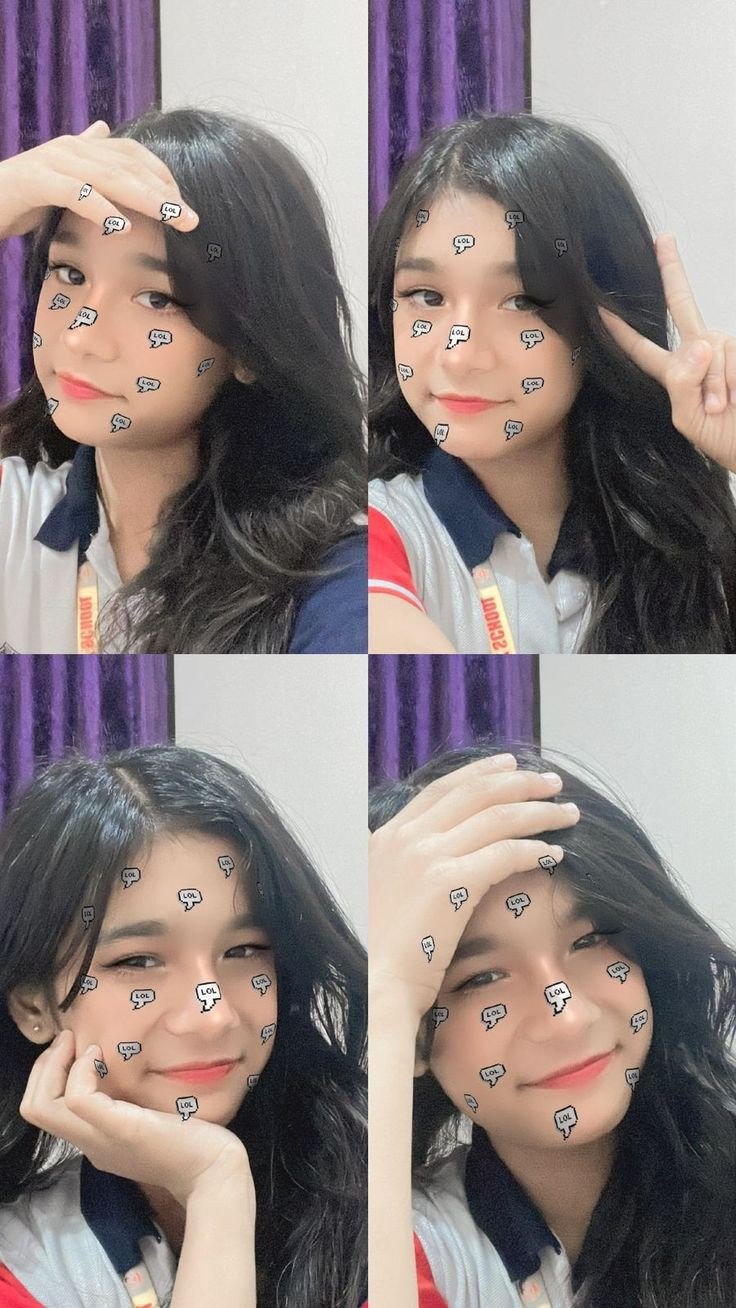 real girl pic hide face app