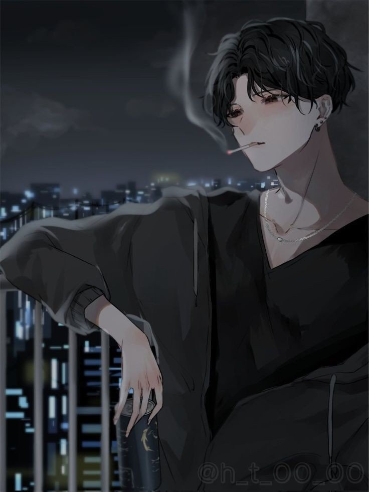 sad boy dp cigarette