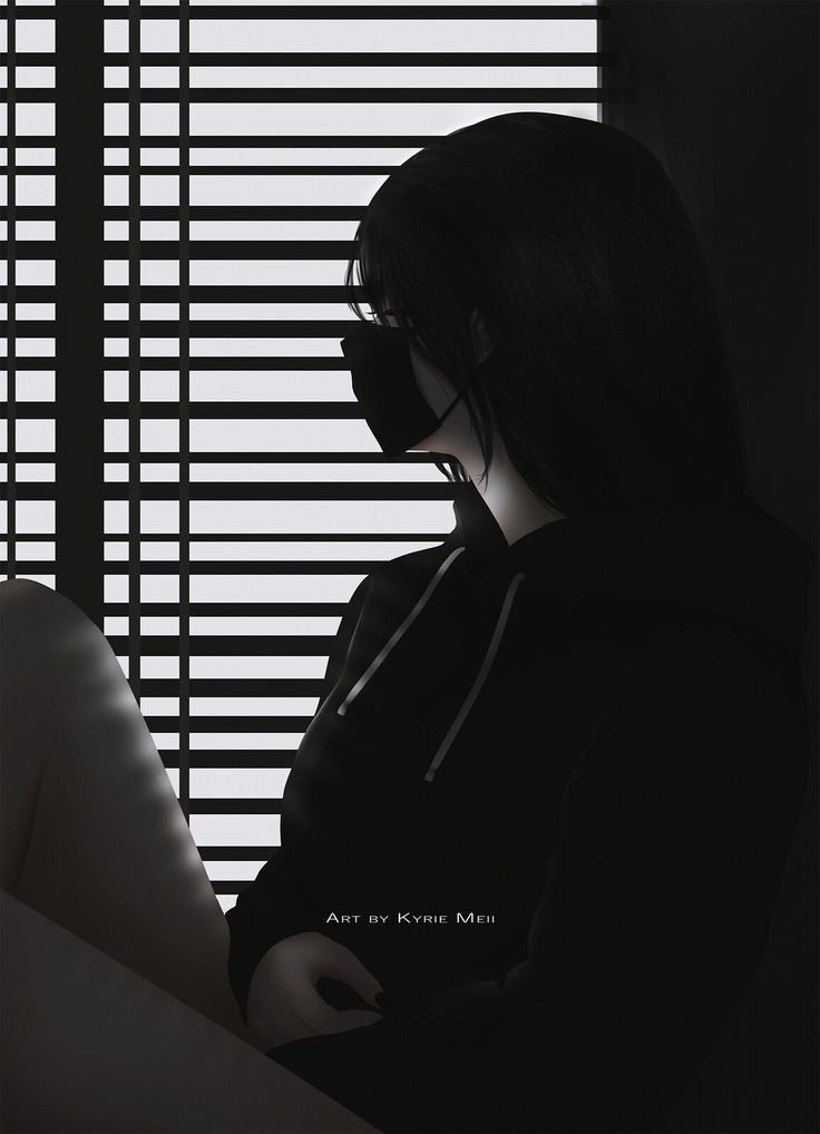 sad dp girl alone love cartoon