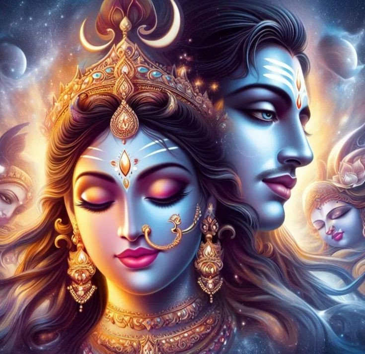 shiv parvati cute dp hd