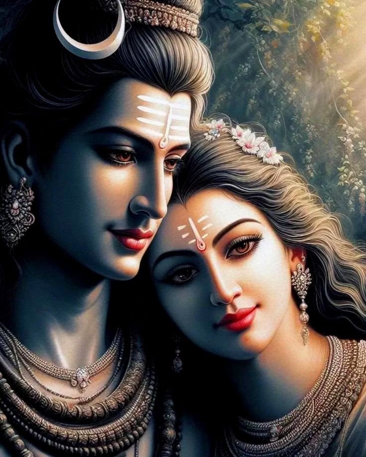shiv parvati romantic couple dp