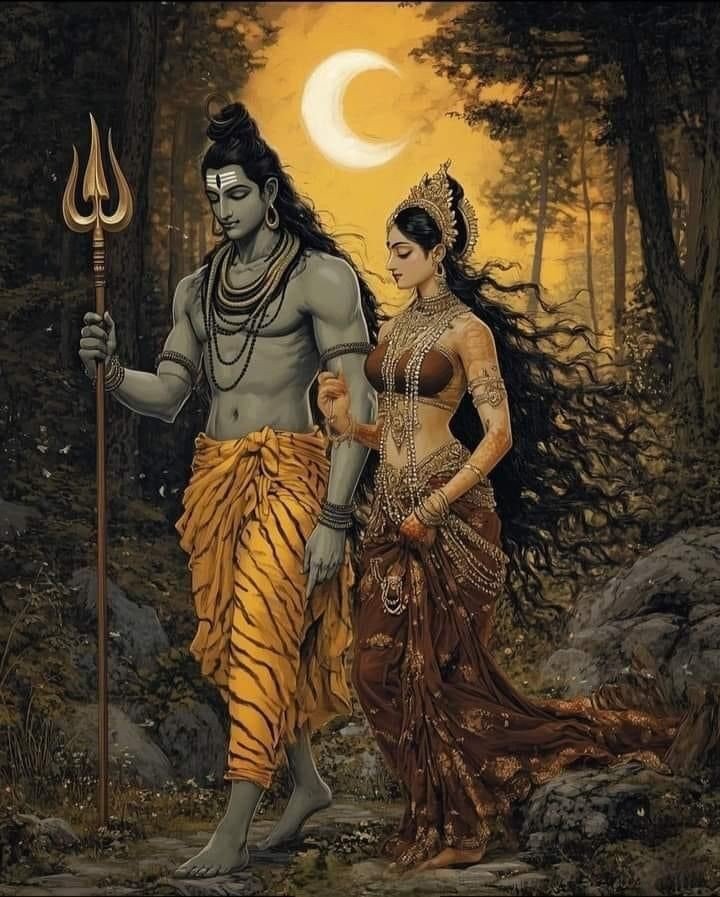 shiv parvati romantic wallpaper
